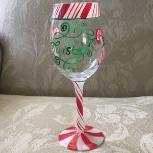 Top Shelf “ Twisted” Holiday Wine Glass